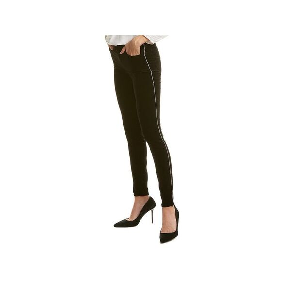 J BRAND Pants - J BRAND Womens Black Embellished Straight leg Pants 25 Waist